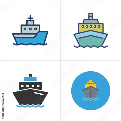 set of ships icons