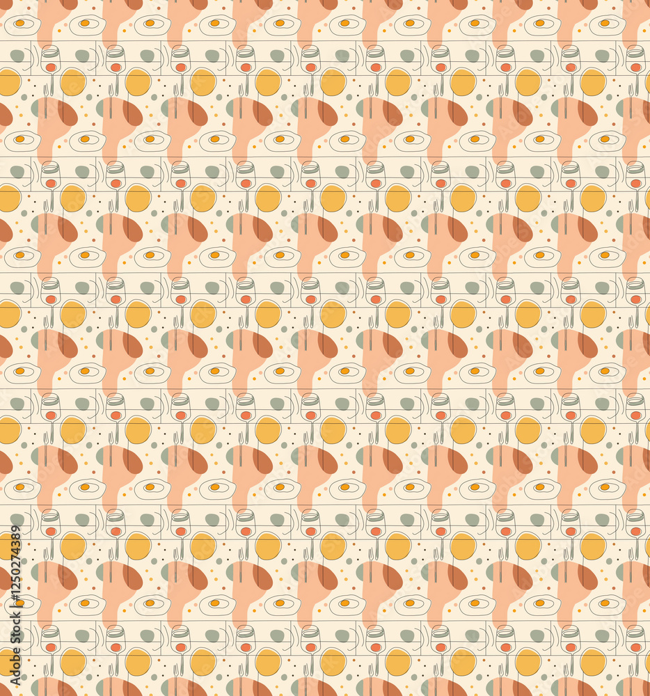seamless minimalist food pattern seamless minimalist food pattern