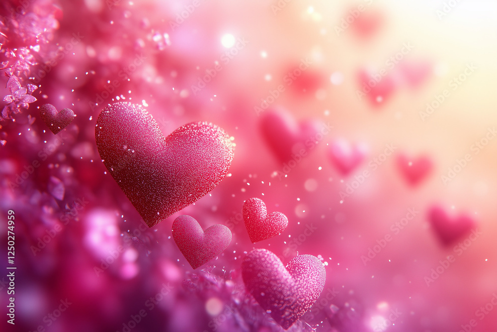Fototapeta premium valentine background with hearts