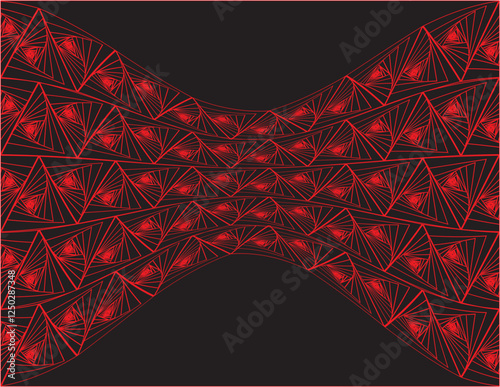 Triangle geometric shape background, red background, red triangle, 3D triangle, 3D design, multiple triangles, digital, tech, information, vector, illustration, website, project, dynamic, energy
