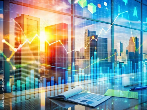 Wallpaper Mural Streamlined Tax Filing: Double Exposure of Digital Finance Tools and Tax Documents Torontodigital.ca