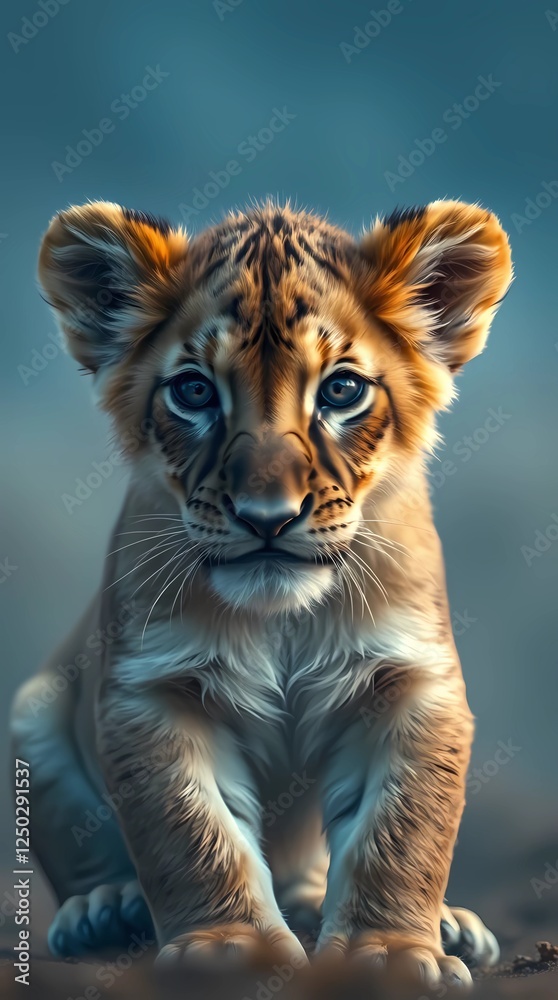 Fototapeta premium white tiger cub