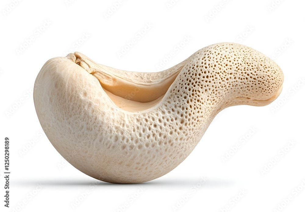 Unique Close-up of a Natural Gourd-Shaped Object with Textured Surface and Organic Curves Set Against a White Background Unique Close-up of a Natural Gourd-Shaped Object with Textured Surface and Organic Curves Set Against a White Background