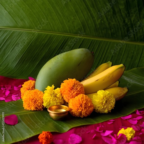 Happy Ugadi Gudi Padwa Indian holiday Traditional festival