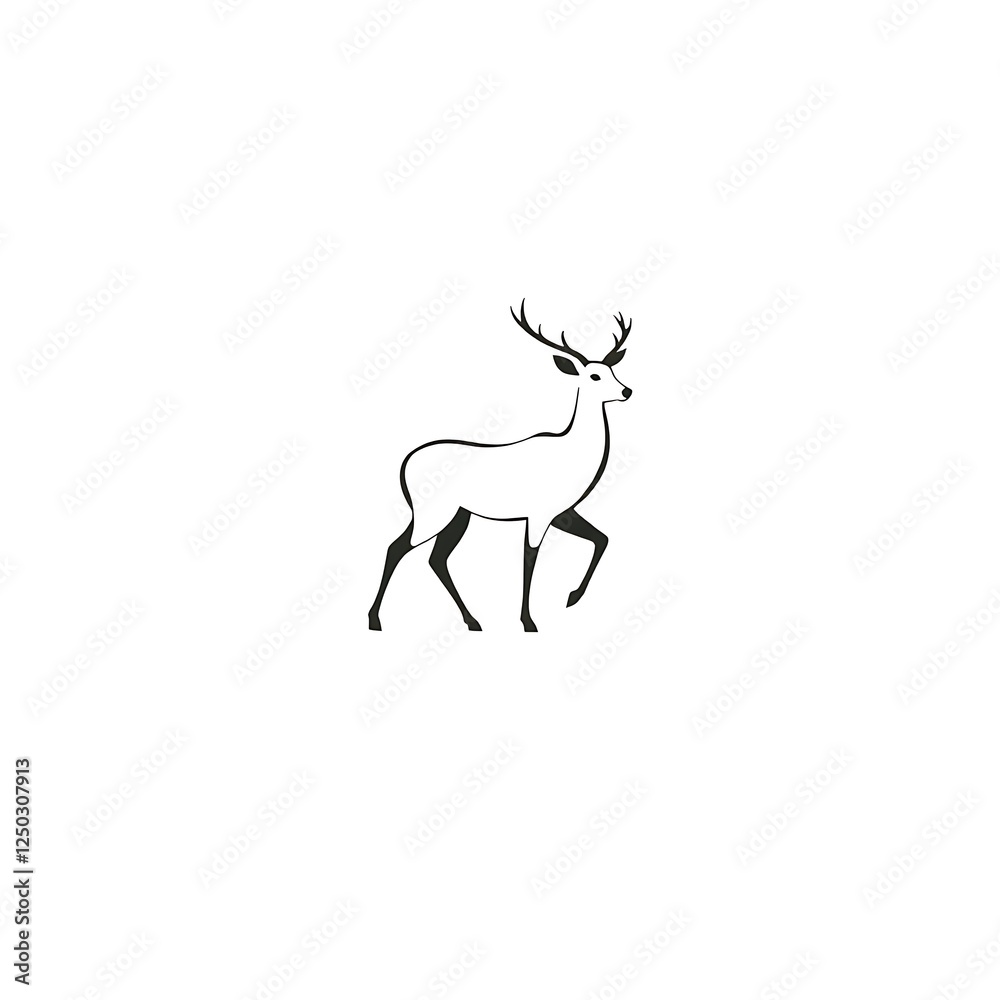 deer silhouette vector illustration deer silhouette vector illustration