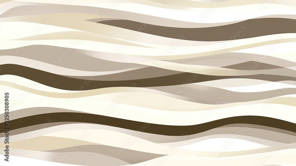 Obraz premium Abstract beige brown waves background texture design