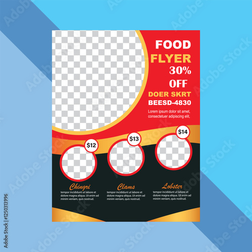 Healthy Food Flyer template Design