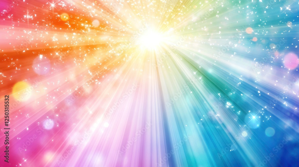 Beautiful colorful bokeh background, AI generated image Beautiful colorful bokeh background, AI generated image
