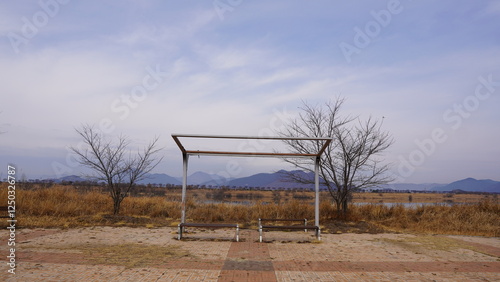 the fence in the field