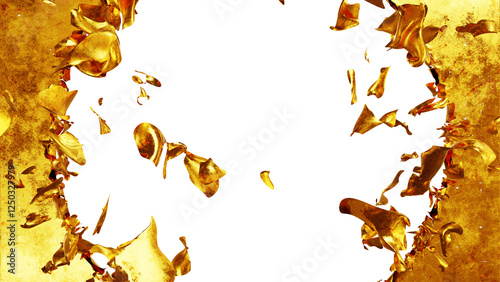 Gold Sheet Was Torn Into Pieces Alpha,