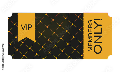 vip mombership ticker exclusive event pass with luxury design