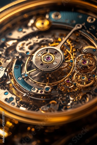 Wallpaper Mural Exquisite Disassembled Luxury Watch Displaying Detailed Inner Components and Mechanisms Torontodigital.ca