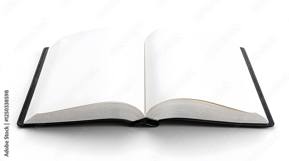 A handmade leather notebook, clean white background, transparent isolate A handmade leather notebook, clean white background, transparent isolate
