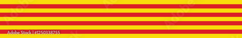 Catalonia flag long banner digital vector illustration