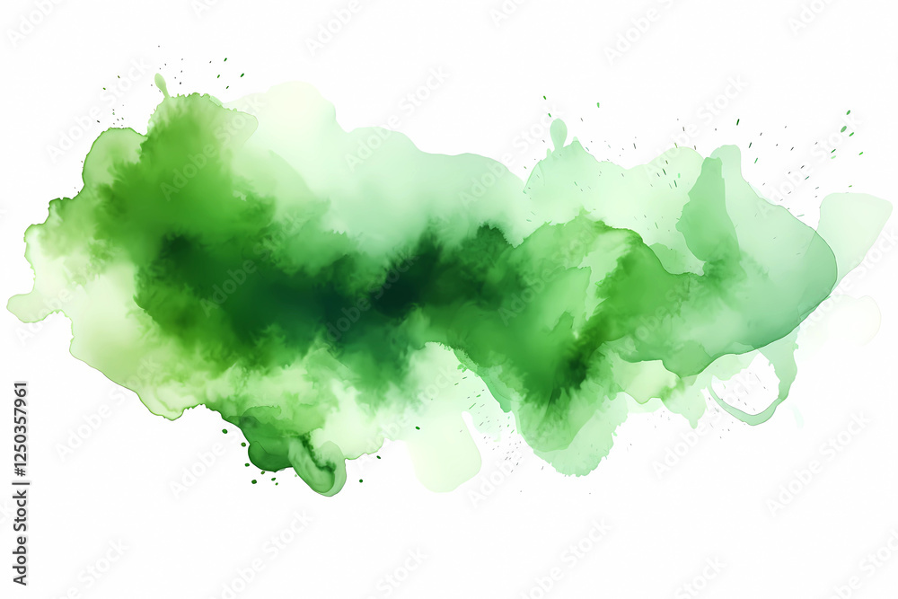 custom made wallpaper toronto digitalGreen abstract watercolor background. Green stain in watercolor style