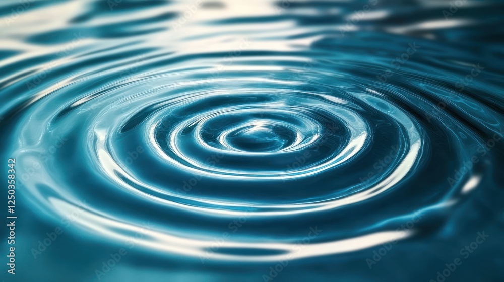 Captivating Close-Up of Water Ripples Forming Concentric Circles Captivating Close-Up of Water Ripples Forming Concentric Circles