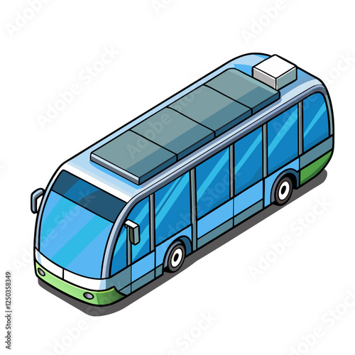 bus isolated on white background