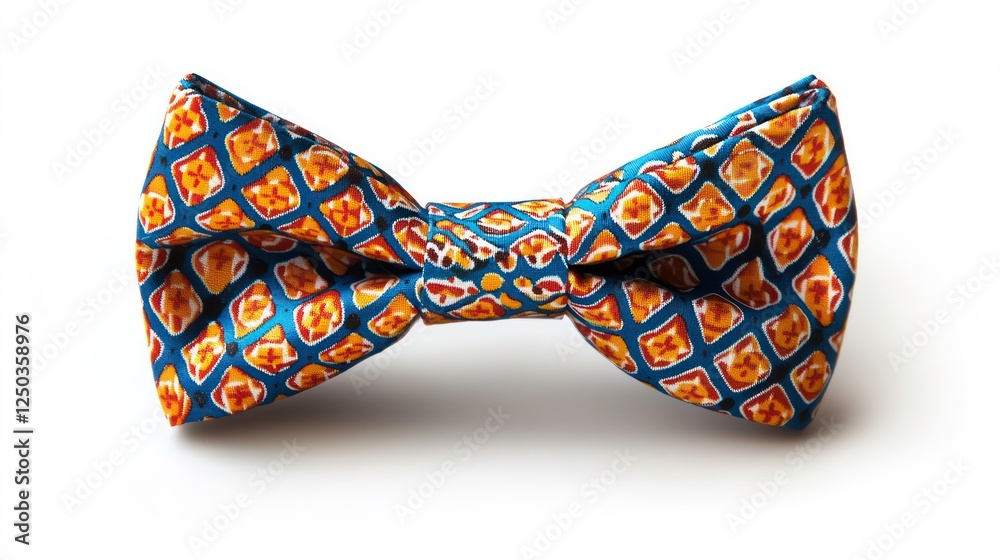 Colorful patterned bow tie isolated on white background. Colorful patterned bow tie isolated on white background.