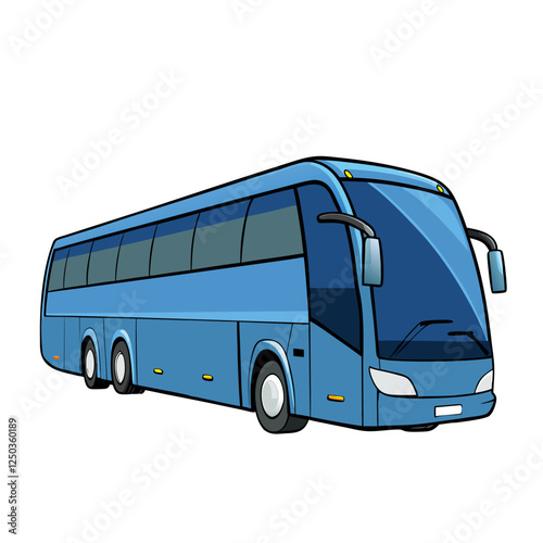 bus isolated on white background