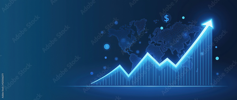 Naklejka premium Global Currency. Stock Exchange.