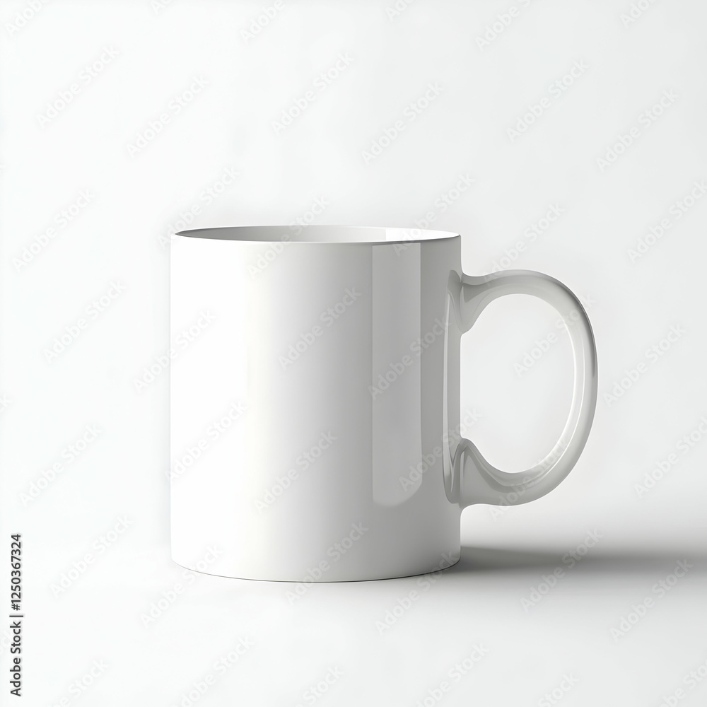 minimalist white background for a mug mock up