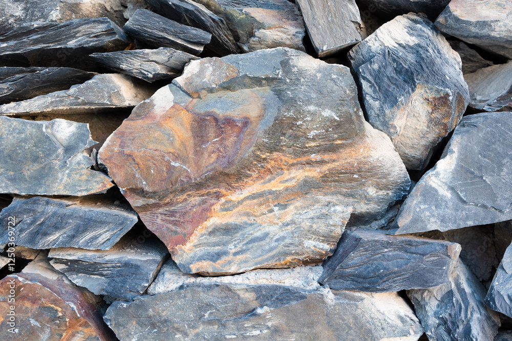 Natural stones close up view .