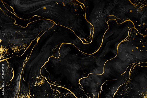 black-golden-marble-background