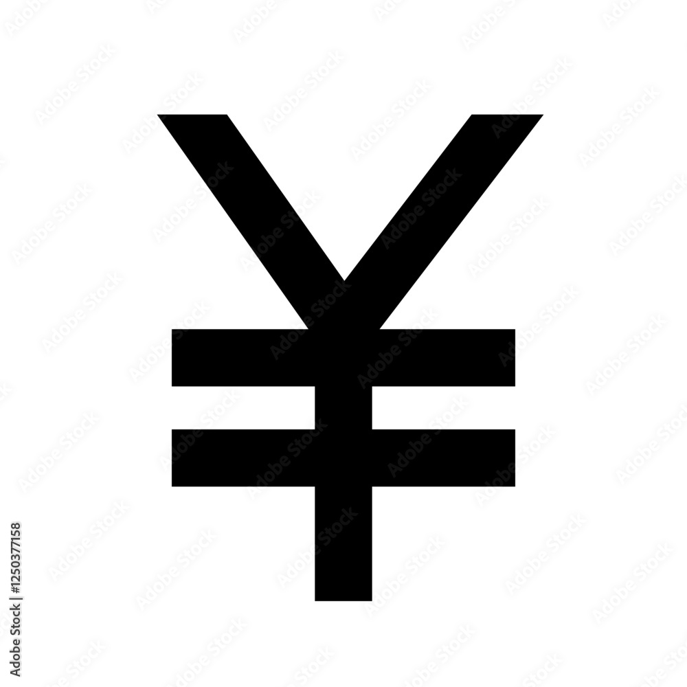 Obraz premium Yen - Simple Minimalist Business Icon