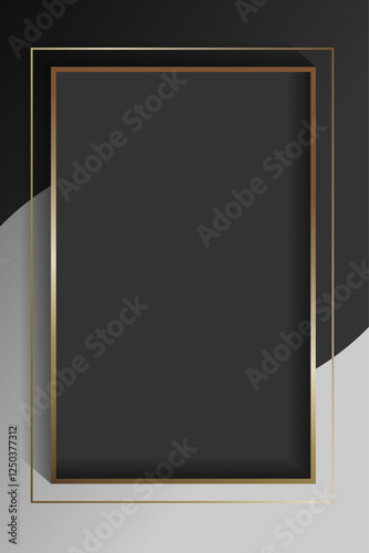 blank-rectangle-black-abstract-frame-vector