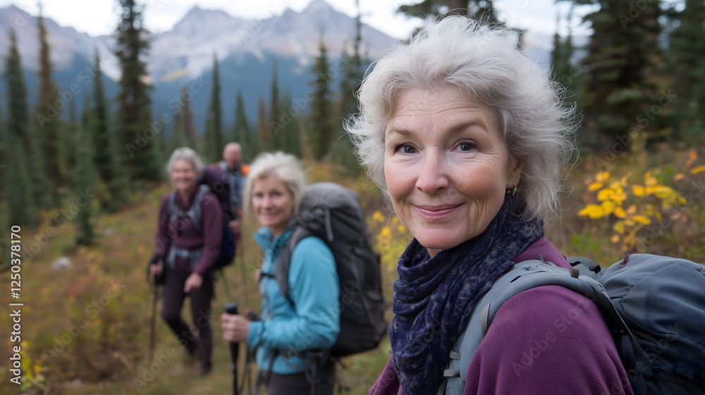 Outdoor Adventure – Seniors Enjoying a Scenic Hike Outdoor Adventure – Seniors Enjoying a Scenic Hike