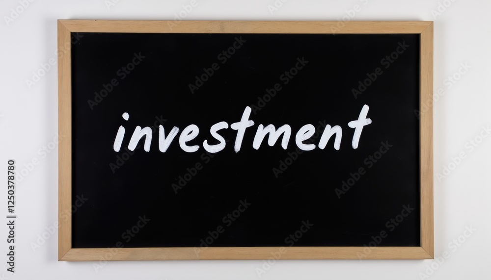 Investment Success Starts with Financial Literacy and Responsibility Concept. Chalkboard Sign with Investment Concept in White Handwriting Style Investment Success Starts with Financial Literacy and Responsibility Concept. Chalkboard Sign with Investment Concept in White Handwriting Style