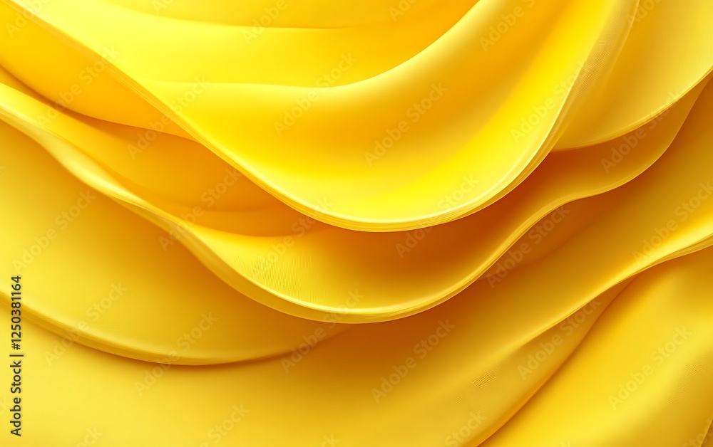 Abstract yellow wavy folds Abstract yellow wavy folds