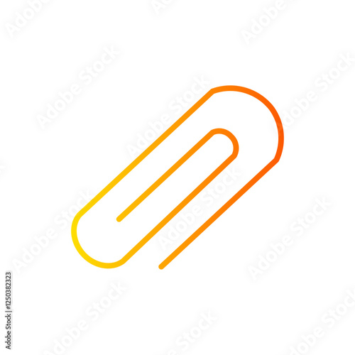 paper clip gradient icon