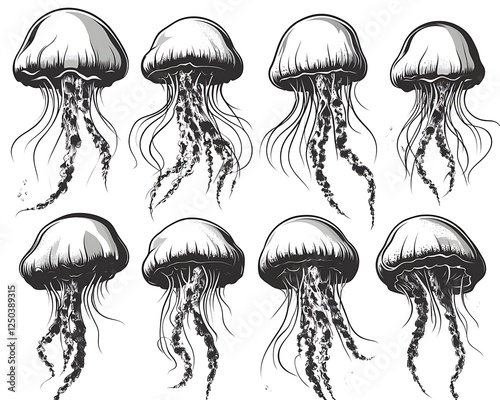 Jellyfish Illustrations Collection