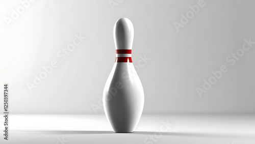 A 3D illustration of a bowling ball and pins on a white background, representing the sport of bowling and leisure activity