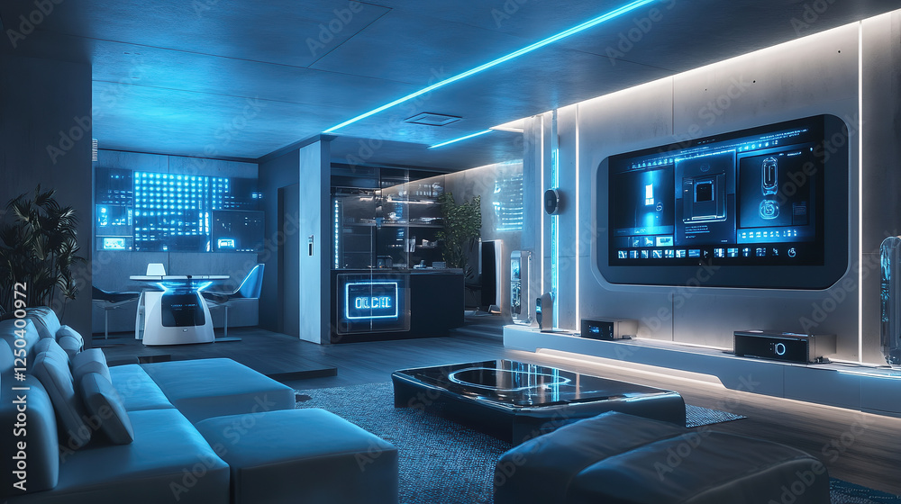 Fototapeta premium 次世代スマートホームの暮らし