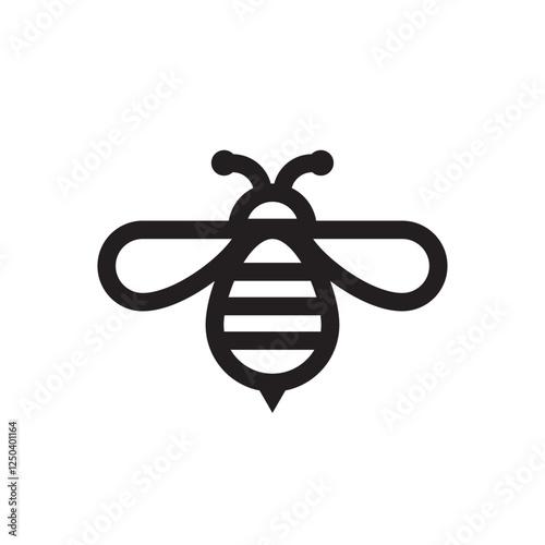 Bee icon for insect and nature visuals