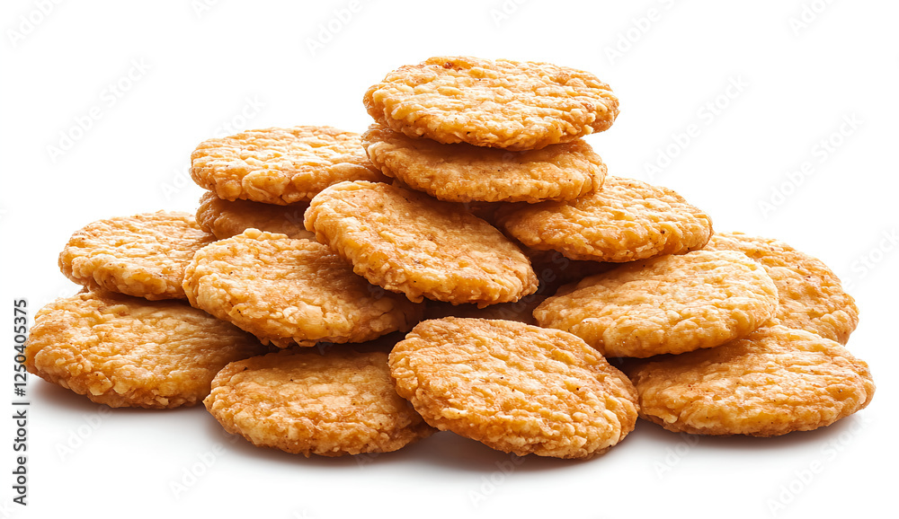KFC-style chicken patty, on a white background, high-resolution photography, product shot, commercial photo KFC-style chicken patty, on a white background, high-resolution photography, product shot, commercial photo