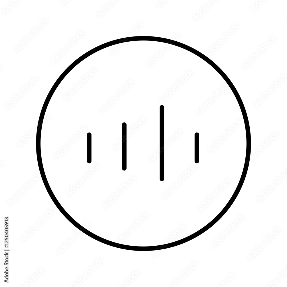 voice message line icon voice message line icon