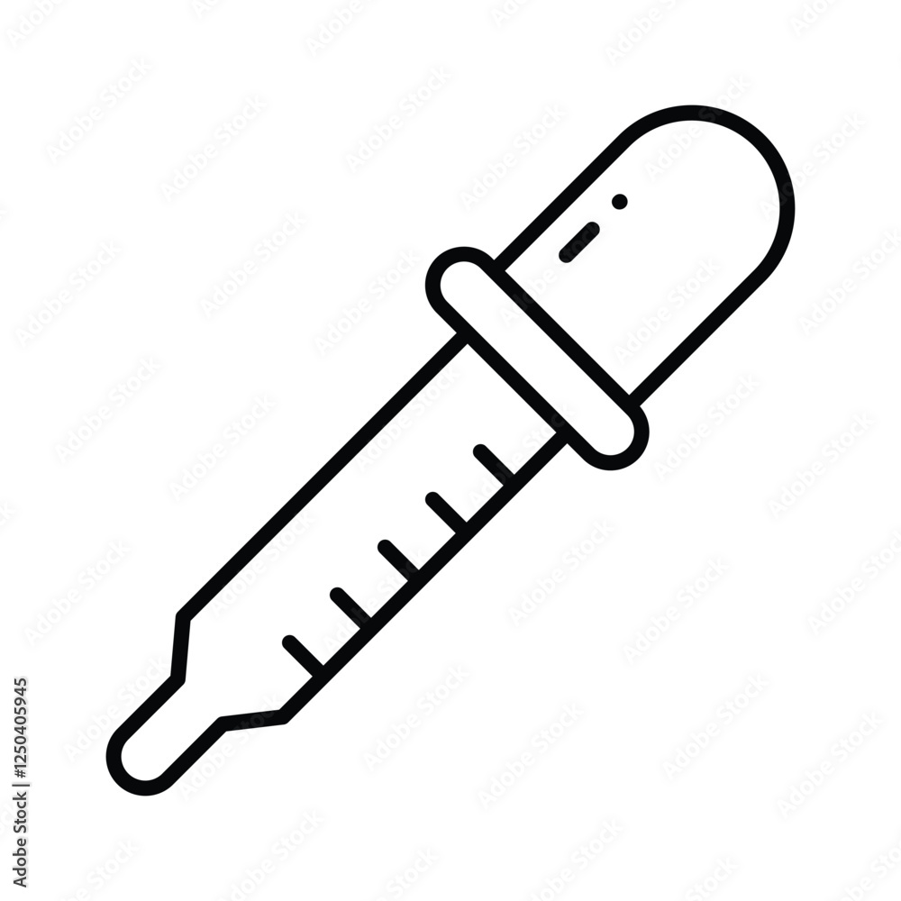 Modern icon of dropper, pipette dropper, medicine dropper vector Modern icon of dropper, pipette dropper, medicine dropper vector