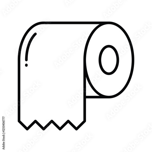 An icon of tissue roll in trendy style, ready to use vector