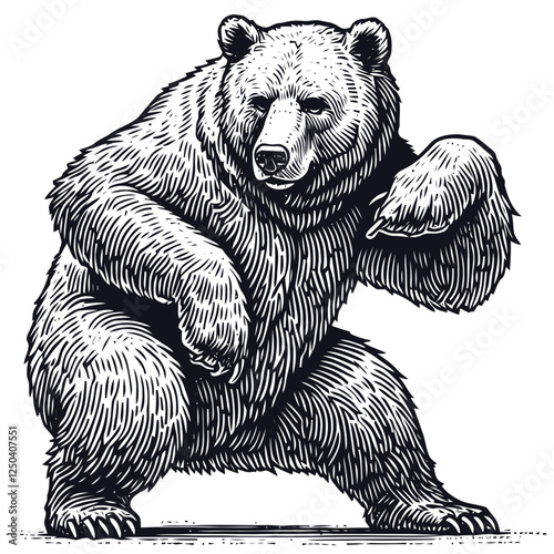 Illustration of a Grizzly Bear
