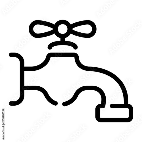 faucet Line Icon