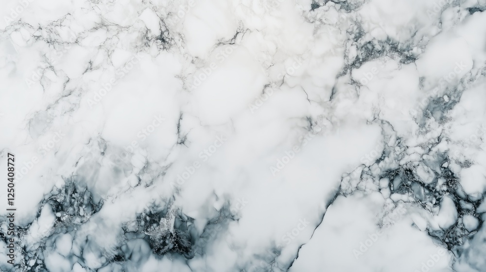 Fototapeta premium Elegant marble texture showing intricate patterns in black and white shades with smooth surface