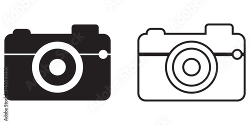 Print Camera icon set. photo camera icon. camera photography icon. 1176