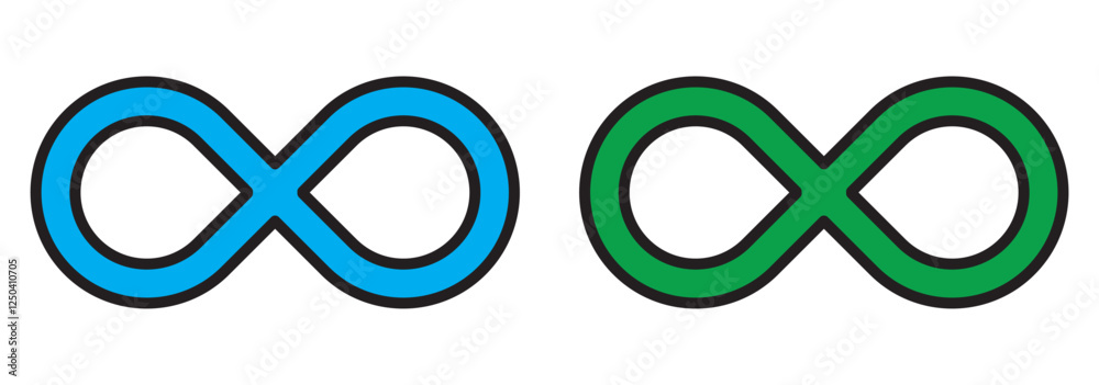 Print infinity symbol black - simple with discontinuation - isolated . 1176 Print infinity symbol black - simple with discontinuation - isolated . 1176