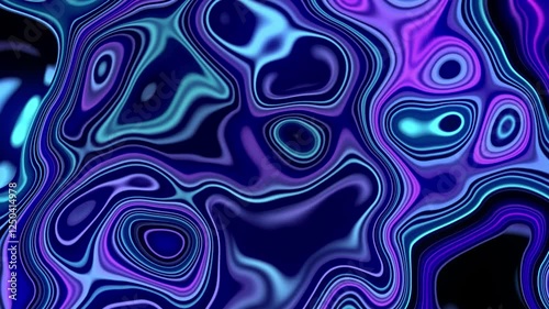 Vibrant liquid art with mesmerizing waves of blue and purple. A dynamic, abstract background perfect for futuristic and creative designs