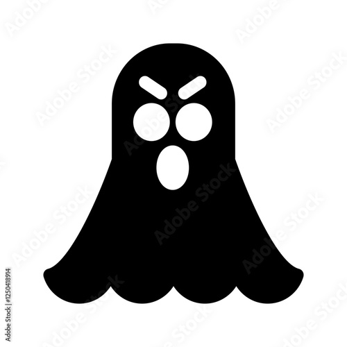  A translucent ghost floating above the ground, emitting a cold and eerie glow.