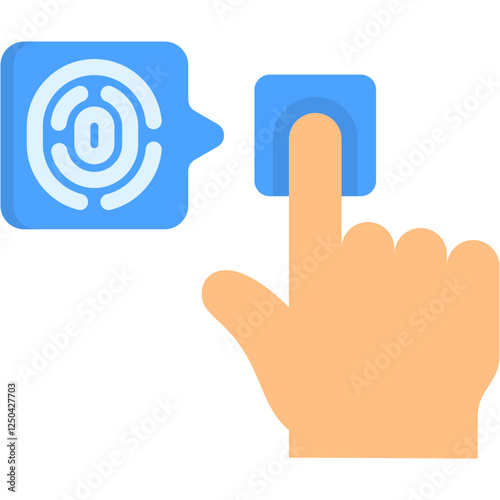 Fingerprint Scan Icon