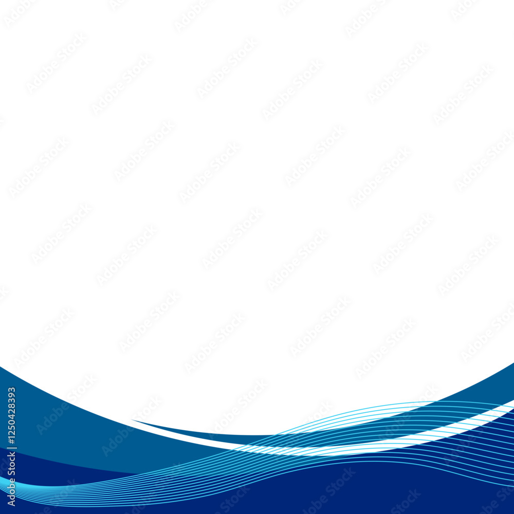 Business Curve Footer With Blend Wave Business Curve Footer With Blend Wave